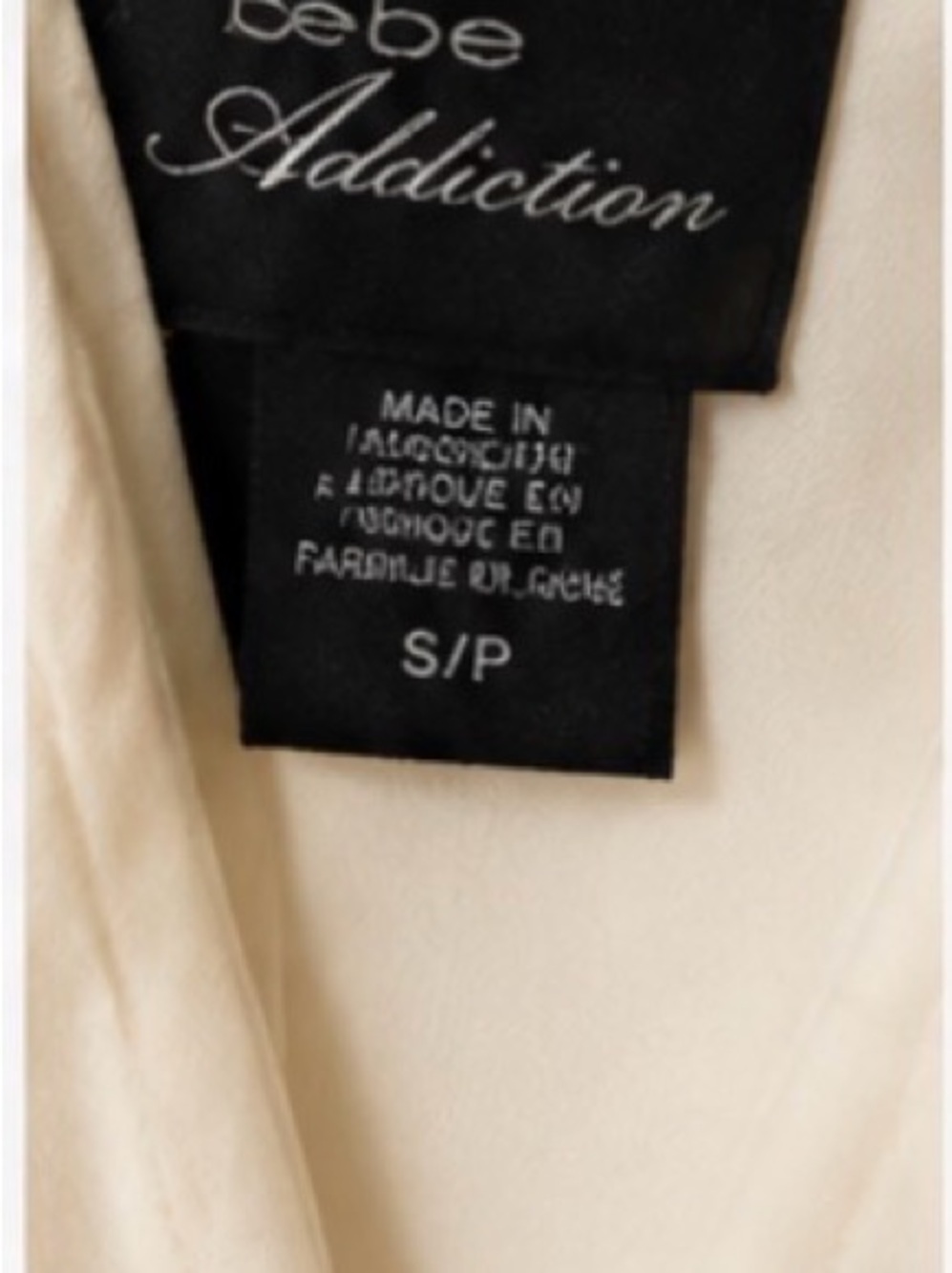 bebe Addiction White Studded Bodycon Dress – Size Small - Picture 5 of 6